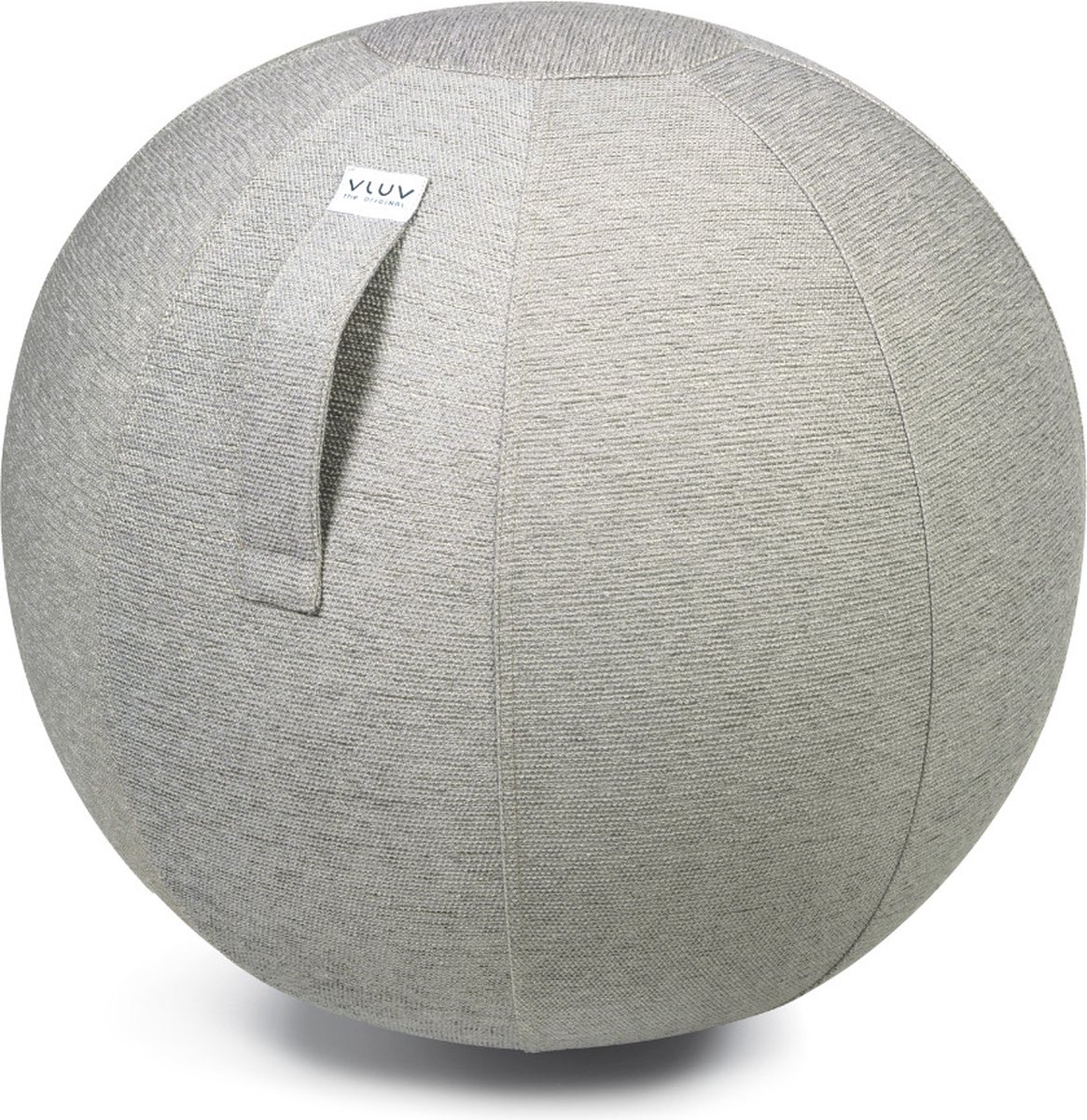 Vluv STOV - zitbal met hoes - voor kantoor en thuis - ergonomisch - yoga- en zwangerschapsbal - 60-65 cm - concrete