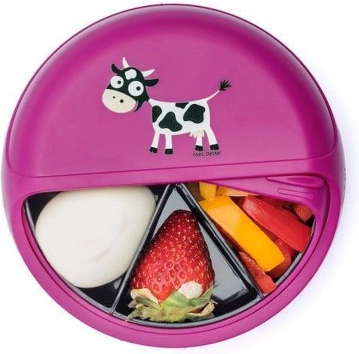 lunchbox Koe Roze snackbox bentobox lunchbox 5 vakken