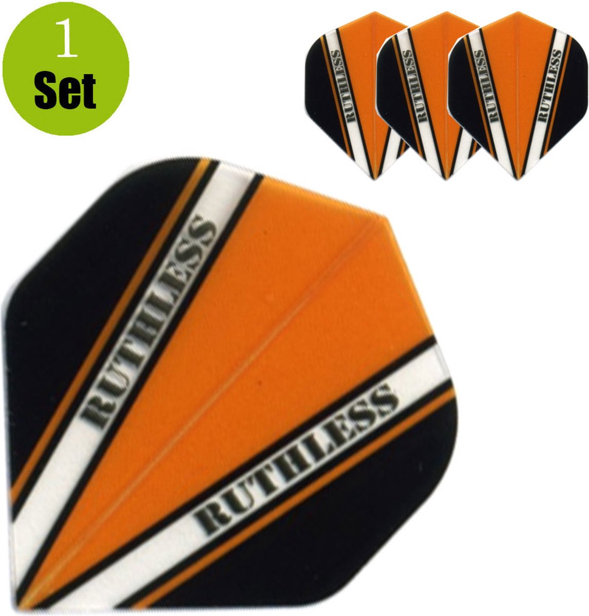 Ruthless V100 Dart Flights - Oranje