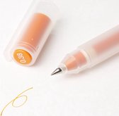 Muji Gel Pen Kleur Inkt Oranje 0.38mm + 1 Reserve Vulling Refill