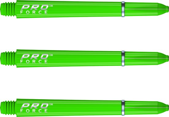 Foto: Winmau pro force dartschachten groen medium 1 set per pakket 3 dartschacht in totaal 