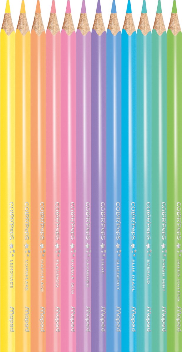 Maped Color'Peps Pastel kleurpotloden - doosje à 12 stuks