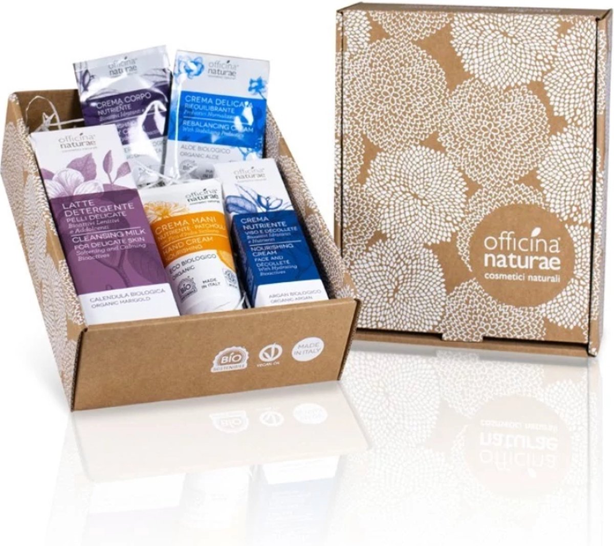 Goedkoopste Officina Naturae - Biologische Gift Box “Nutrimi Bio” met Gezichtsreiniger, Gezichtscrème & Handcrème