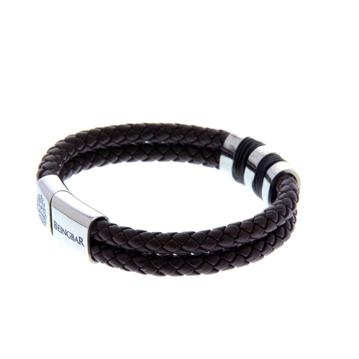 BEINGBAR Bracelet Armband BNGBR031 100103 L 21cm (bruin)