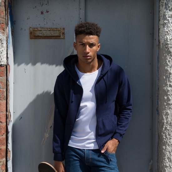 Sweat à capuche AWDis - Poids Tissu 280 g/m² - Taille L - (Bleu Marine)