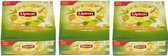 3x LIPTON - Green tea Bright citrus - 100 theezakjes