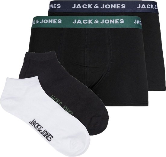 JACK & JONES Jackyle Weekendset Boxer e Calzini, Nero/Confezione: Nero, S Uomo