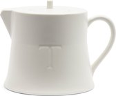 Bol.com Riviera Maison Theepot met deksel - RM Tea Pot matt - Wit aanbieding
