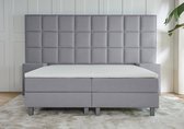 Boxspring Napoli - 180x200 - Grijs - met gratis topper!