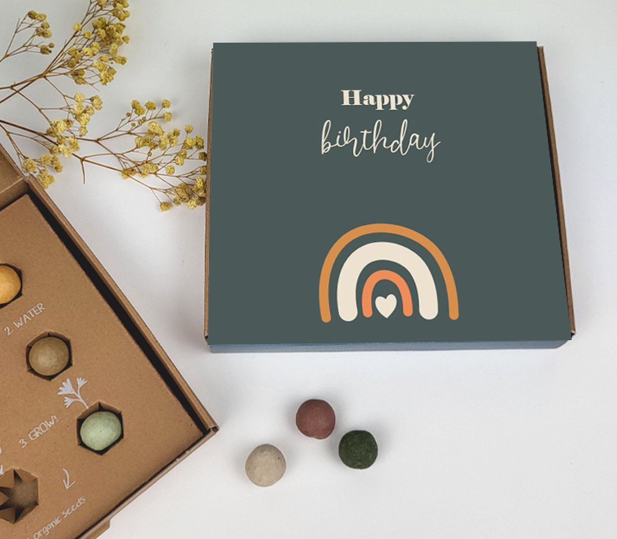 Bloembommetjes - Zaadjes - Bloemen - Cadeau verjaardag - regenboog - happy birthday - verjaardagscadeau - Zaad - Kado - Kadootje - Cadeau - verjaardag cadeau