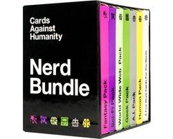 foto van Cards Against Humanity Nerd Bundle  6 Themed Packs + 10 All-new Cards