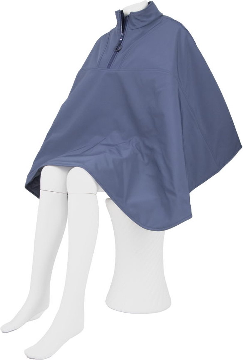 Goedkoopste Warme rolstoelcape winddicht en waterafstotend kort - CLASSIC - Donkerblauw