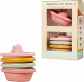 Rubo Toys Little Dutch Bateaux de Bain à Empiler Rose
