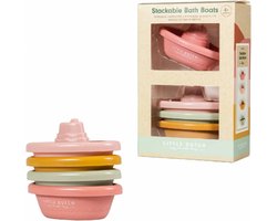 foto van Little Dutch badspeelgoed stapelbare badbootjes Pink