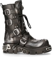 New Rock Laarzen -41 Shoes- M-107-S2 Zwart/Grijs