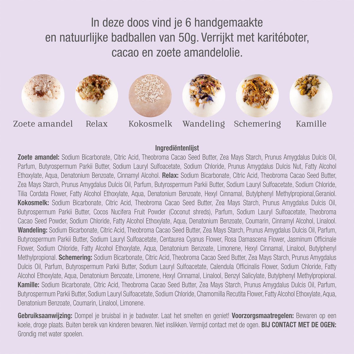 Méarome - Bruisballen voor bad- Coffret Relaxant - 100% natuurlijk - 6  stuks | bol