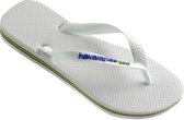 Havaianas Slippers - Unisex wit/blauw - Maat 33/34