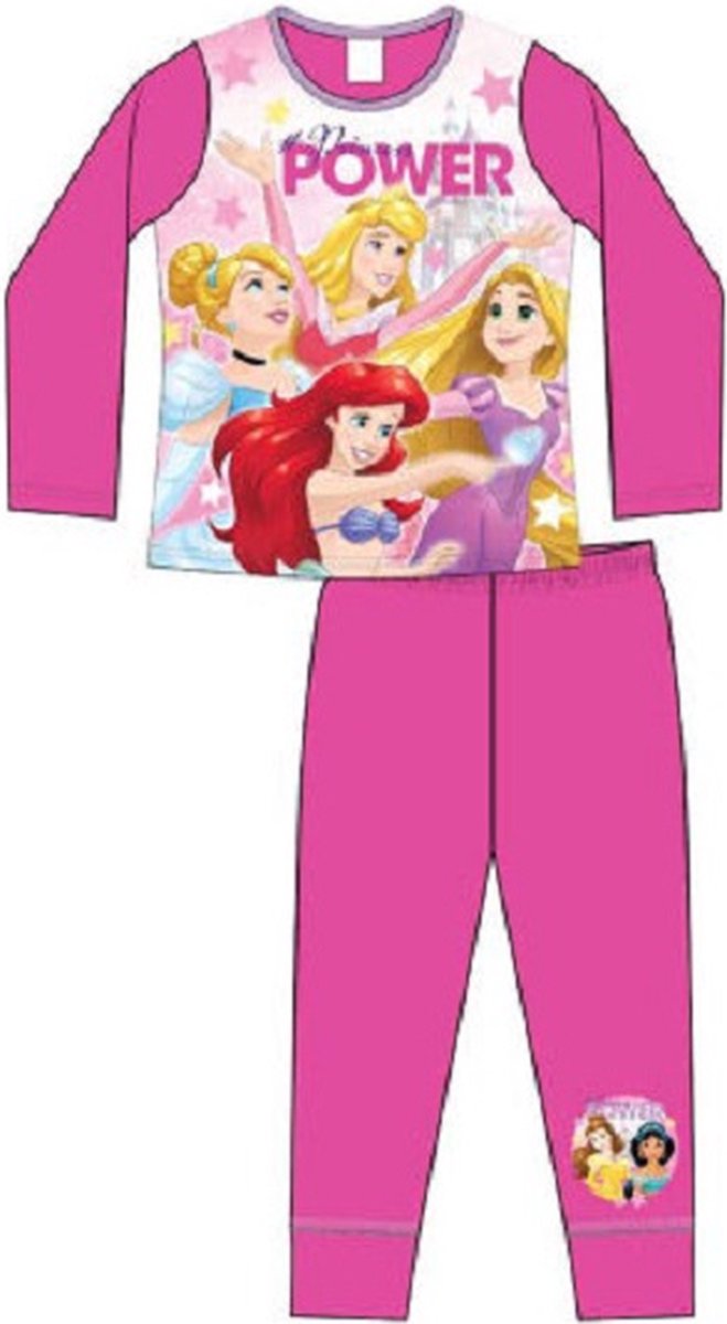Princess Power pyjama - roze - Disney Prinses meisjespyjama - maat 104/110