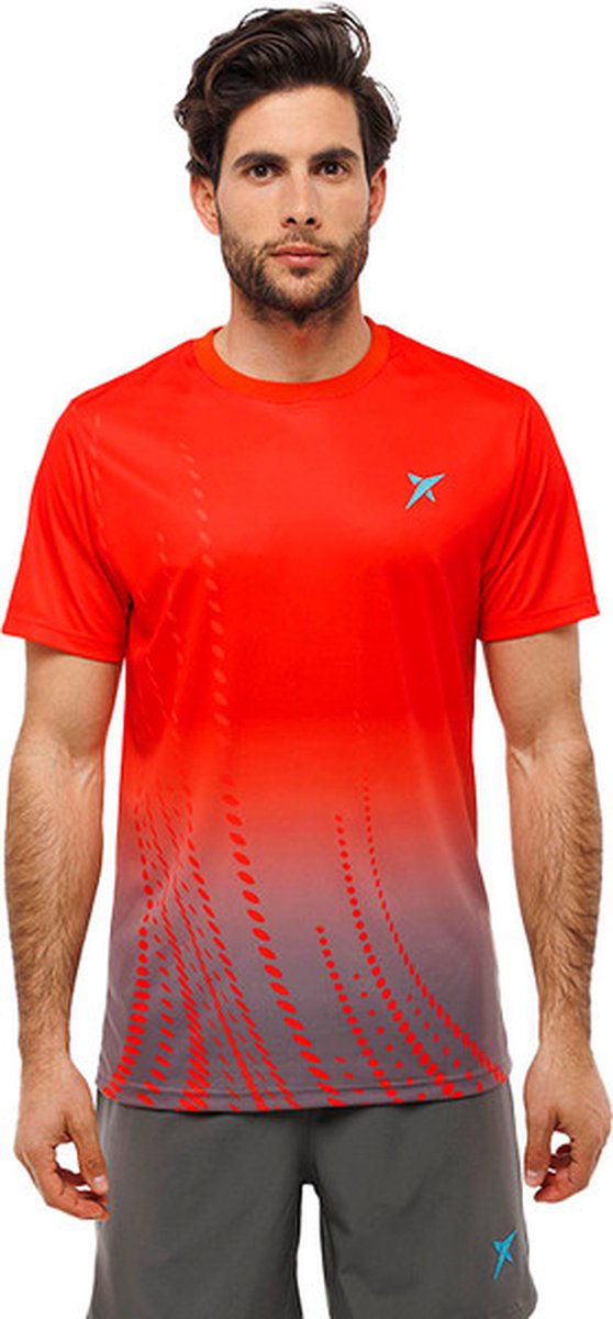 Padel T-shirt - Drop Shot - Rood - Maat XL