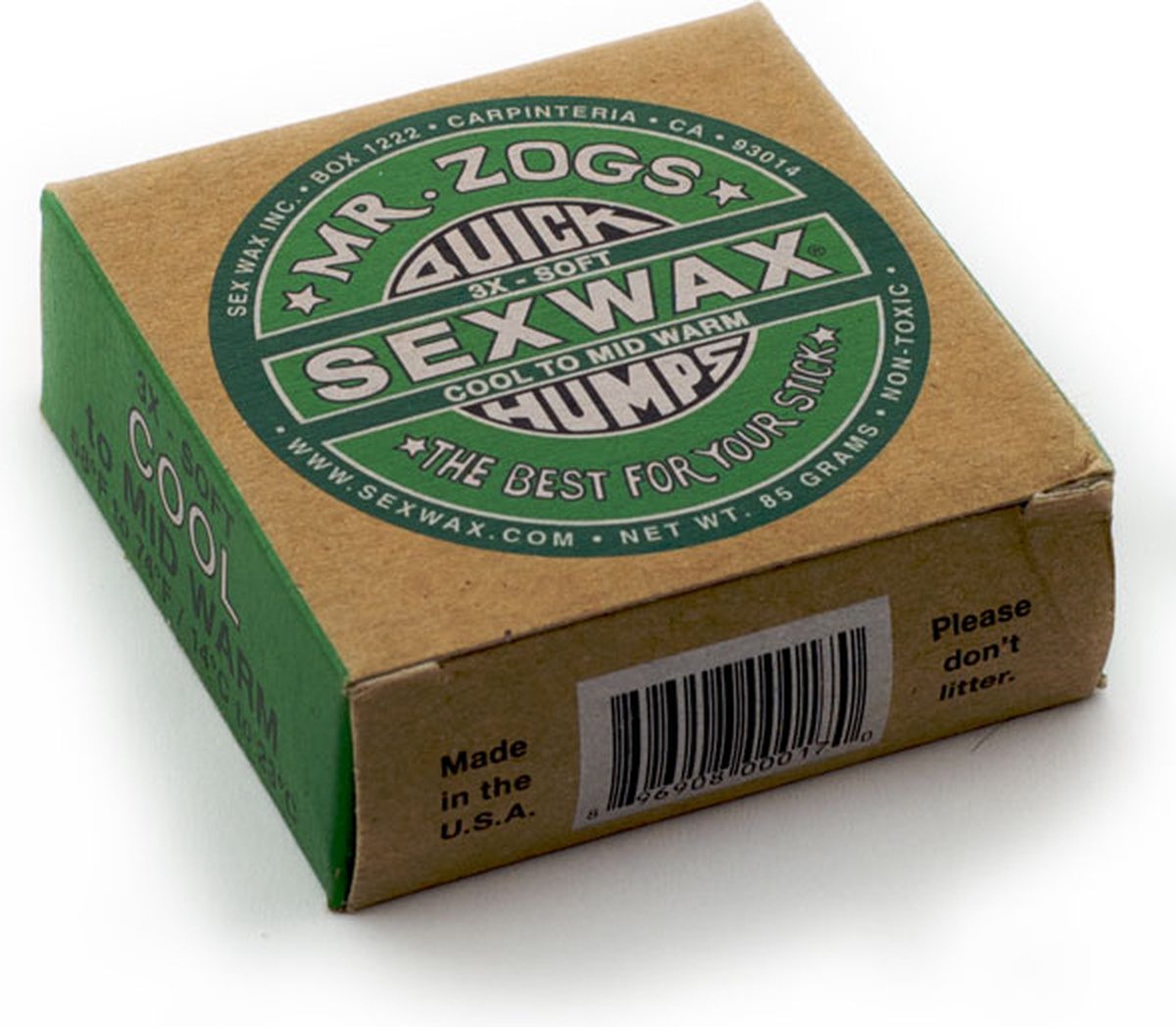 Sex Wax Cool 14/23c Surf Wax - Groen