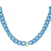 Chunky Chain - Schakelketting - Ring - Blauw