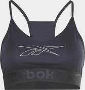 Reebok Sport BH Dames model Big Logo Bra - Zwart/Wit - Maat L