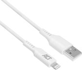 ACT USB 2.0 laad- en datakabel A male - Lightning male 1 meter, MFI gecertificeerd AC3011