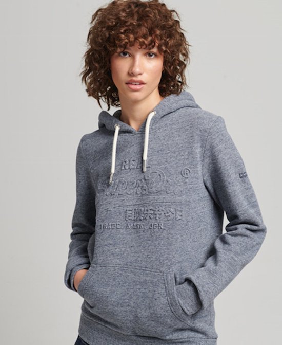 Superdry Dames Trui Vintage Logo hoodie met reliëf