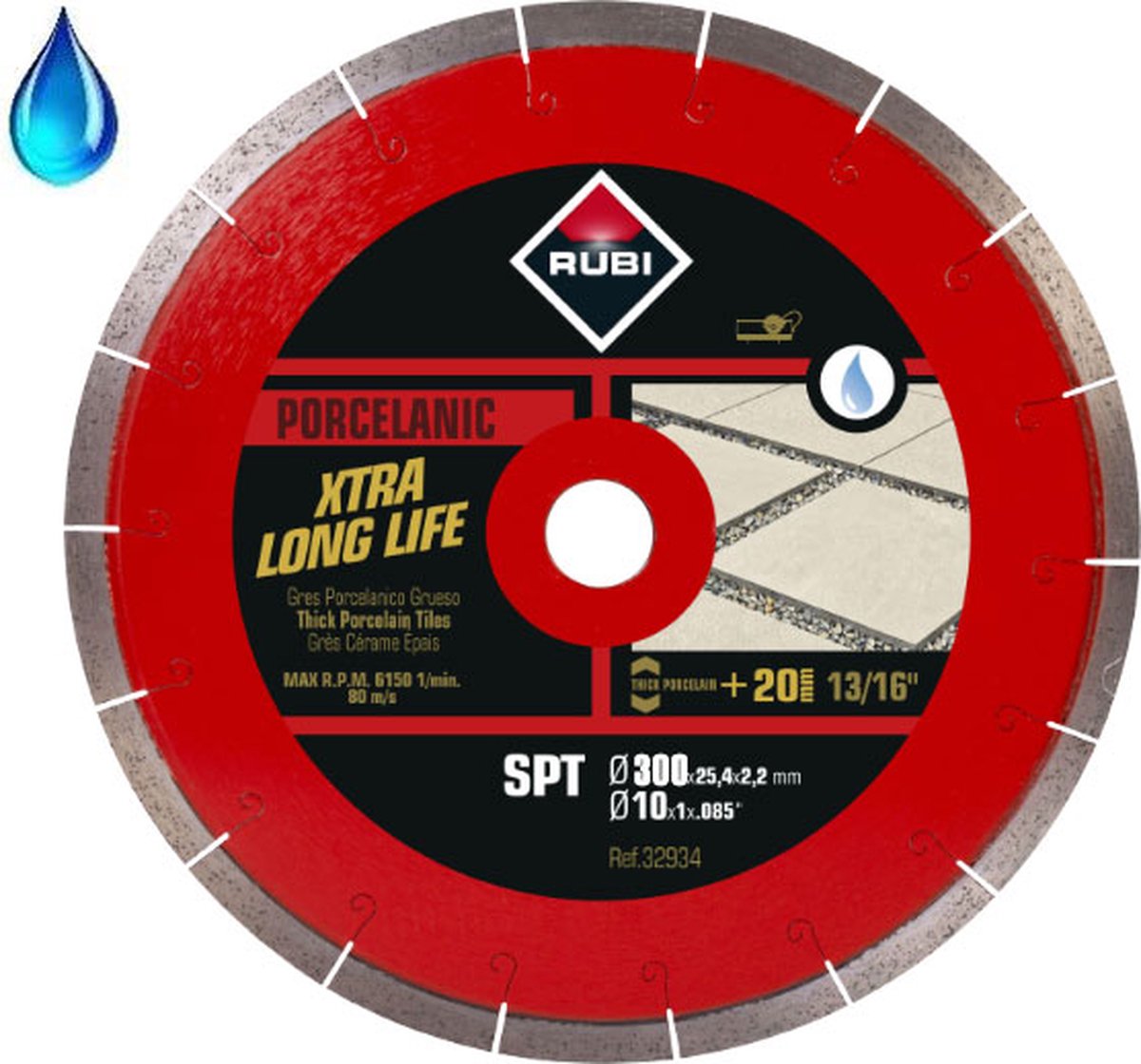 Rubi Diamantzaagblad SPT 300 Premium 300 x 25,4 mm - Diamantschijf