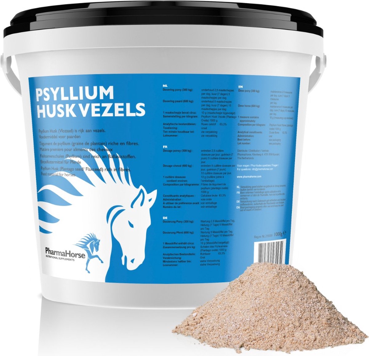 Psyllium paard 1000 gram