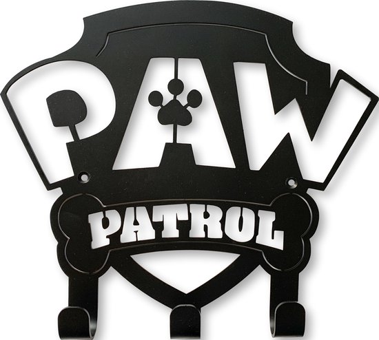 Paw Patrol Kinder Kapstok - Staal - 260mm - 3 Haakjes