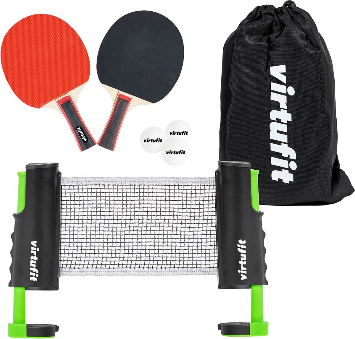 Ping Pong pour bureau (filet ventouse, balle et raquettes)