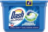Dash - Dosettes de détergent Allin1 - Plus Wit - 6 x 16 (96) dosettes - Pack économique - Capsules de lavage