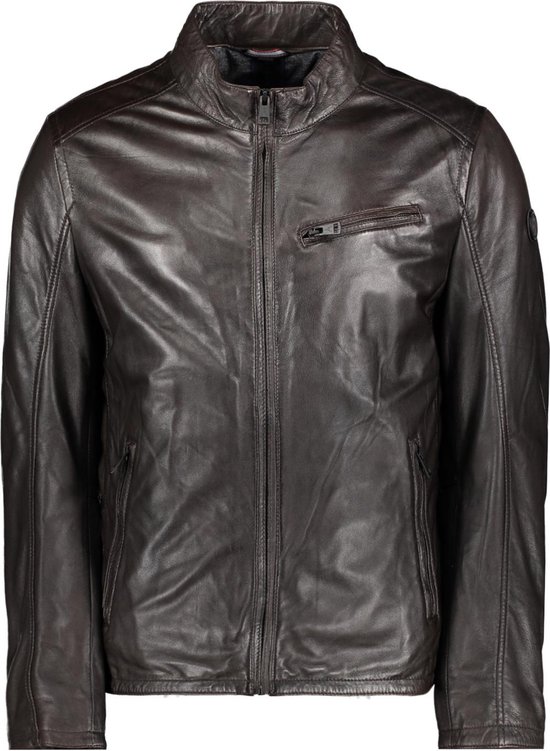 Donders Jas Leather Jacket 52335 Coffee Brown Mannen