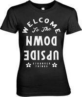 Stranger Things Dames Tshirt -M- Welcome To The Upside Down Zwart