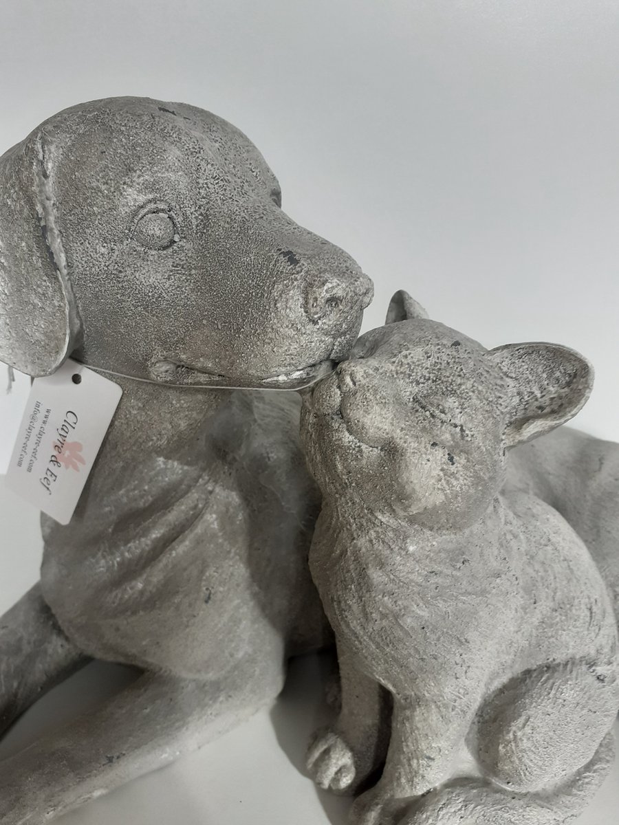 Keramische Dierlijke Decoratie, Kat Sculptuur Standbeeld Model Geschilderd Woondecoratie Display Kamer Collectie Ambachten Gift