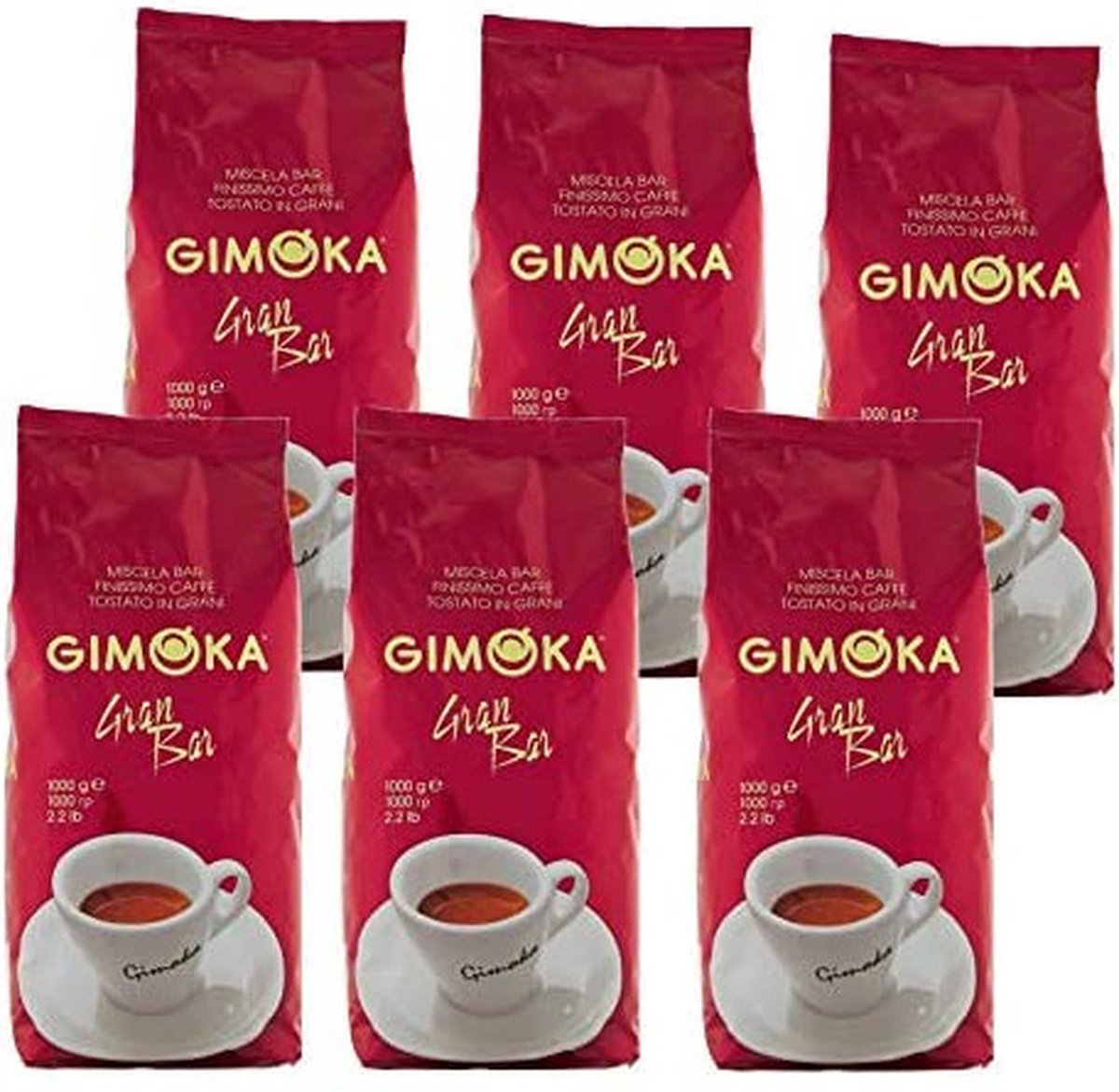 Gimoka Gran Bar - koffiebonen - 6 x 1 kilo