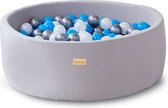 Piscine à balles baby blue- Baby shower boules de piscine à boules 200 pièces Ø 7 cm - gris, bleu, argent, blanc