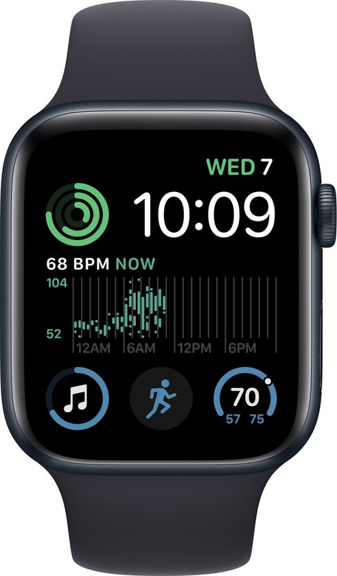 Apple Watch SE 2022 4G - 40 mm - Middernacht Aluminium