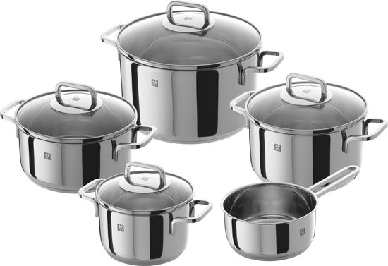 Zwilling pro pan met glazen deksel roestvrij staal