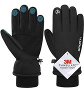 BOTC Fietshandschoenen Windproof/Waterproof - Handschoenen Met Touchscreen - M/L - Zwart