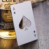 Poker Card - Bieropener - RVS - Opener - Speelkaarten