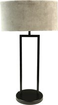 HSM Collection - Tafellamp - 20x20x55 - Gepoedercoat zwart - Metaal