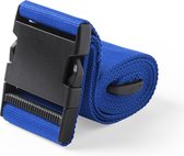 Kofferriem - Bagageriem - Spanband bagage - Kofferband - Reisaccessoires - Verstelbaar - 180 cm - blauw