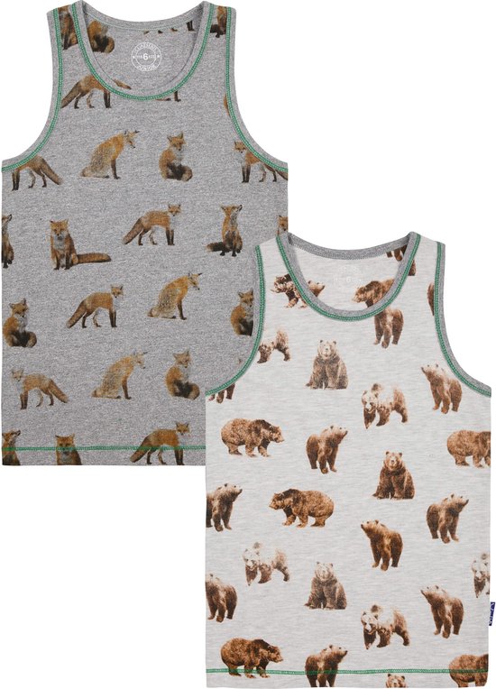 Claesen's - Hemd 2-Pack Bear Fox - Maat: