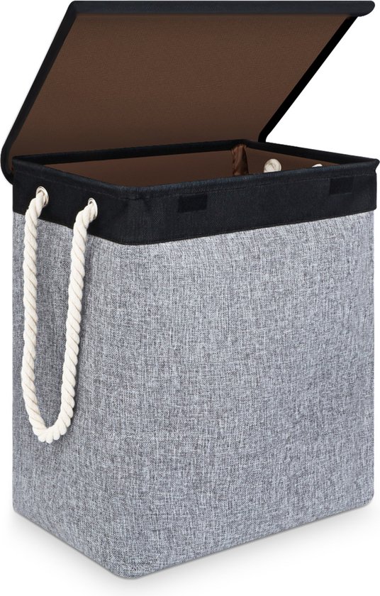 Wasmand opvouwbaar Zwart 45L – B.V