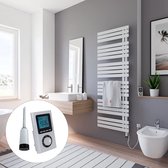 Bol.com Schulte BREDA - elektrische designradiator - 60 x 169 cm - wit - ruimteverwarming - handdoekdroger - verwarmingselement ... aanbieding
