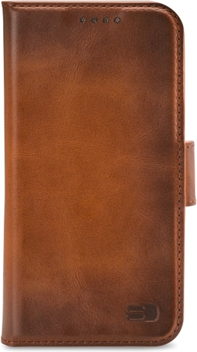 Senza Desire Leather Wallet Apple iPhone 13-14 Burned Cognac