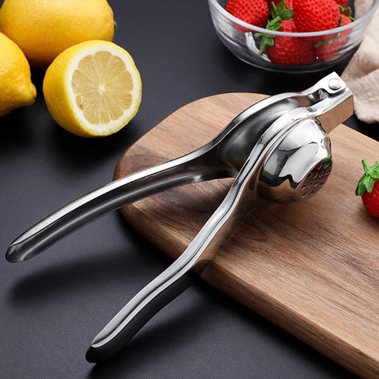 Citruspers handmatig - Limoenpers - Citroenpers - Juicer - Limoenknijper - RVS - Citruspersen - Handmatige fruitpers - Metaal — afbeelding 2