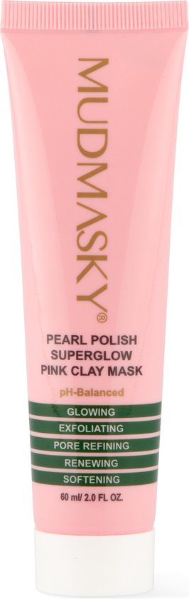 Mudmasky® - roze kleimasker - kleimasker - superglow- glow - pink clay mask - clay mask